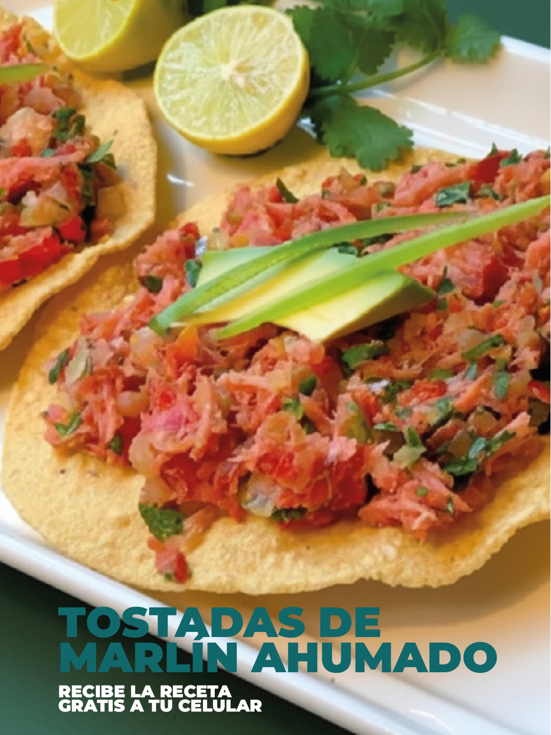 Tostadas de Marlin Ahumado tostadas de marlin